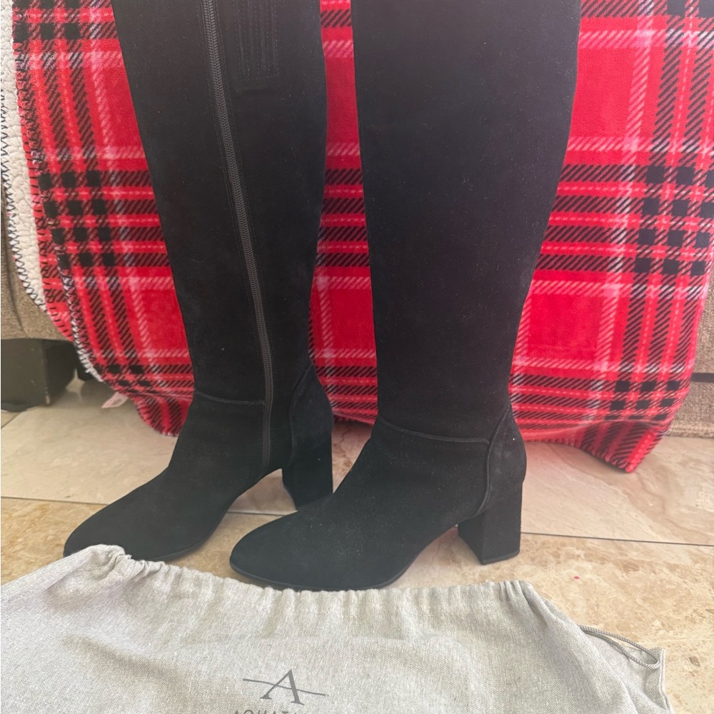 Aquazzura Black Over the Knee Boots